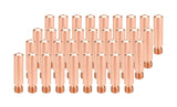 Forty copper 11-series MIG contact tips