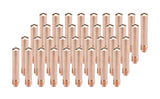 Forty copper 14-series MIG contact tips