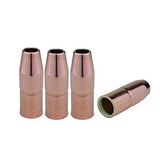 Four copper 169-series MIG nozzles for Miller M-25/M-40