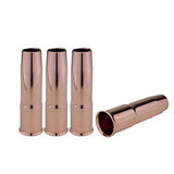 Four copper 24A short-stop MIG nozzles