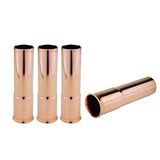 Four copper 24A short-stop MIG nozzles