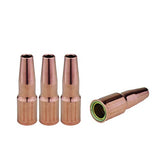 Four self-insulated 23 flush-tip MIG nozzles