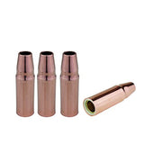 Four self-insulated copper 23 threaded MIG nozzles