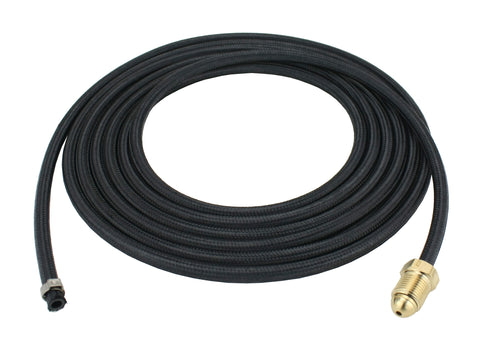 Coiled black gas hose for water-cooled TIG torch assemblies