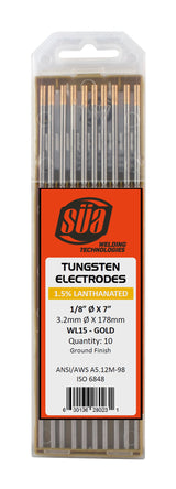 Gold-tip tungsten labeled retail case