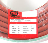 50 ft Grade T twin hose label close-up