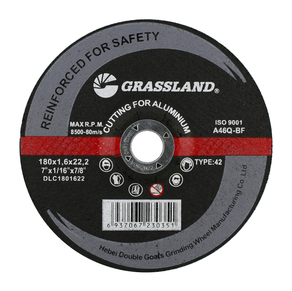 Grassland seven-inch T42 aluminum cut-off wheel