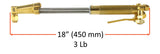 18-inch straight cutting torch dimension diagram