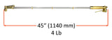 45-inch straight cutting torch dimension diagram