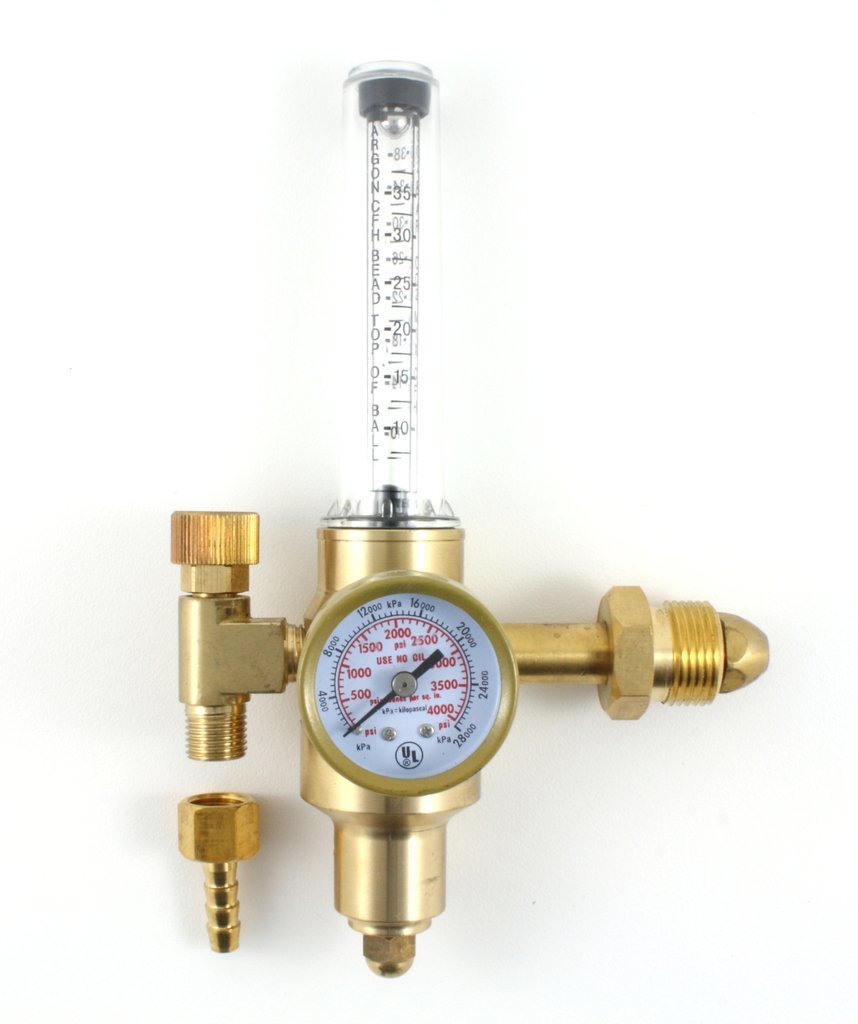 HDV argon flowmeter regulator, front view