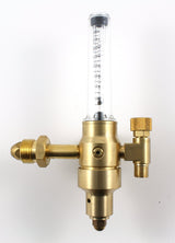 HDV argon flowmeter regulator, rear view
