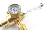 HDV argon pressure gauge and flow tube, angled view