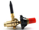 Balloon inflator side view with protective inlet cap