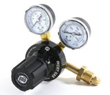 Inert-gas regulator CGA-580 connection and adjustment knob