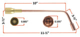 J-63 heating assembly dimensions and mixer inlet view