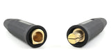 LC-40 male and female brass contacts angled view
