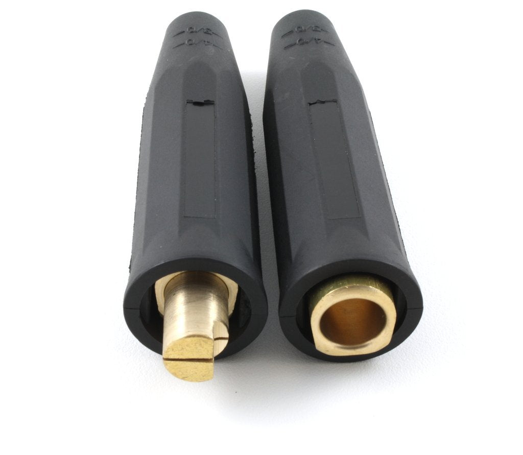 LC-40 male and female cable connector contact ends