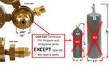 LDB propane regulator CGA-510 cylinder guide