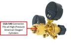 LDP oxygen regulator rear CGA-540 inlet