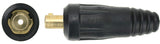 LDTI-917F inline-gas Dinse 35-70 TIG plug, front and side views