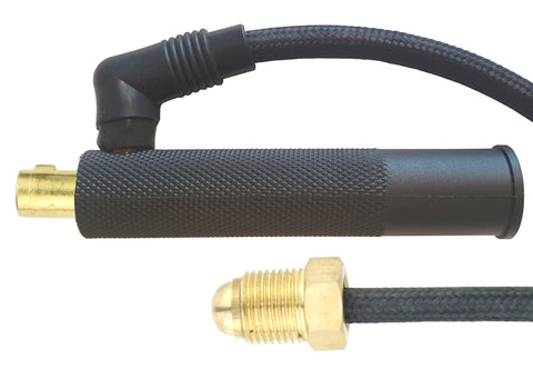 LDTS-917F Dinse 10-25 TIG adapter with external argon hose
