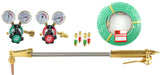 Long acetylene cutting kit with regulators and twin hose