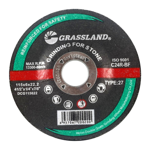 Masonry Grinding Wheel, 4-1/2 x 1/4 x 7/8, T27: label side