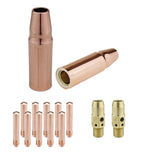 MIG kit with 23 nozzles, 14 contact tips and 54A diffusers