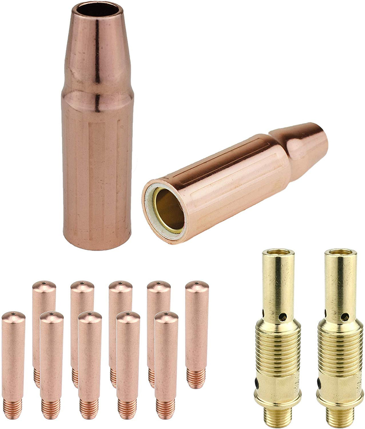 MIG kit with 23 nozzles, 14H heavy-duty tips and 52FN diffusers