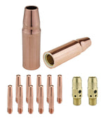 MIG kit with 23 nozzles, 14T tapered tips and 54A gas diffusers
