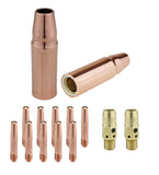 MIG kit with 23 nozzles, 14T tapered tips and 54A gas diffusers