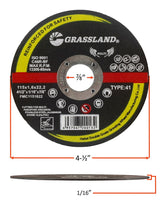 Multi-Purpose Cut-Off Wheel, 4-1/2 x 1/16 x 7/8, T41: dimension and profile diagram