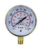 Oxygen 0–200 psi regulator gauge