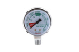 Oxygen high-pressure gauge, front close-up
