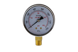 Oxygen regulator low-pressure gauge dial, brass bottom mount