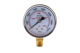 Oxygen regulator high-pressure gauge dial, brass bottom mount