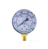 Oxygen low-pressure gauge face showing 0–100 psi scale