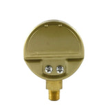 Brass-backed regulator gauge, rear view