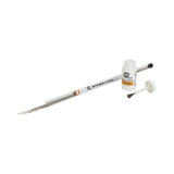 Packaged flat brazing rods with flux jar and brush cap