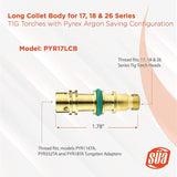 PYR17LCB long collet-body dimensions
