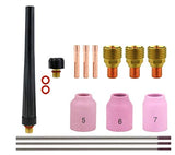Regular gas-lens kit for WP-9/20 with cups 5, 6 and 7 and tungsten