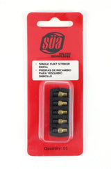 SÜA five replacement striker flints in retail package