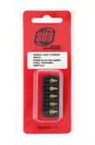 SÜA five replacement striker flints in retail package