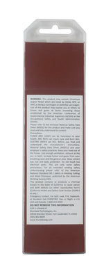Reverse warning label on brown-tip tungsten packaging