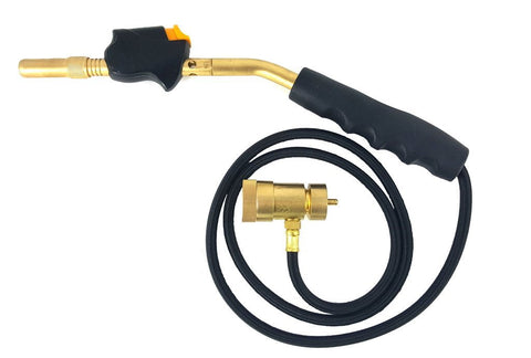 Hand torch with five-foot hose and brass cylinder connection