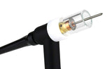 Short quartz cup installed on a 17, 18 or 26 series TIG torch