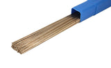 Silicon bronze filler rods extending from a blue storage tube