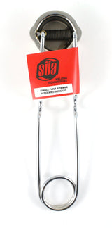 Single-flint striker front view with label