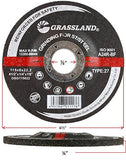 Stainless Steel Grinding Wheel, 4-1/2 x 1/4 x 7/8, T27: dimension and profile diagram