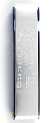 100 mm tip cleaner case rear with size markings